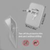 JIALTO Plastic 10 Pcs Self Adhesive Wall Hooks - Heavy Duty Transparent Hook for Photo Frames, Wall Clocks, Keys - No Damage, Easy Installation