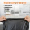 Amazon Brand - Presto! Garbage Bags | Medium | 180 Count | 30 Bags X 6 Rolls | 19 X 21 Inches | For Dry & Wet Waste | Black