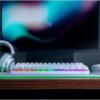 Razer Huntsman Mini - Mercury Edition - 60% Optical Gaming Keyboard (Clicky Purple Switch) - FRML Packaging