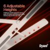 Dyazo 6 Angles Adjustable Aluminum Ergonomic Foldable Portable Tabletop Laptop/Desktop Riser Stand Holder Compatible for MacBook, HP, Dell, Lenovo & All Other Notebook (Silver)