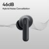 realme Buds T310 True Wireless in-Ear Earbuds with 46dB Hybrid ANC, 360° Spatial Audio, 12.4mm Dynamic Bass Driver, Upto 40Hrs Battery and Fast Charging (Vibrant Black)