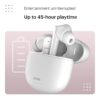 Noise Buds VS104 Truly Wireless Earbuds Noise Buds VS104 Truly Wireless Earbuds with 45H of Playtime, Quad Mic with ENC, Instacharge(10 Min=200 Min), 13Mm Driver, Low Latency, BT V5.2 (Snow White)