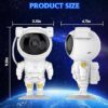 One94Store Astronaut Galaxy Projector Night Light – 360° Rotating Nebula Star Projector with Remote Control, Timer & Adjustable Head – Space Lamp for Kids’ Bedroom, Gifts, Gaming Room, Home & Décor