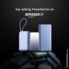 Xiaomi Pocket Power Bank pro 10000mAh 33W Super Fast Charging PD |Smart 12 Layer Protection|Type C Input & Output|Triple Output Ports|Supports Android,Apple, Tablets, Earbuds,Watch(MI Powerbank),Black