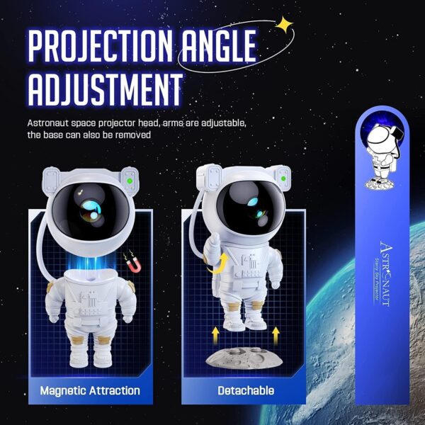 One94Store Astronaut Galaxy Projector Night Light – 360° Rotating Nebula Star Projector with Remote Control, Timer & Adjustable Head – Space Lamp for Kids’ Bedroom, Gifts, Gaming Room, Home & Décor